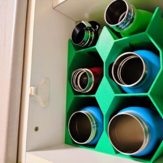 Flaschen-Ablage (Wasser & Wein) – Regal für bis zu 6 Flaschen